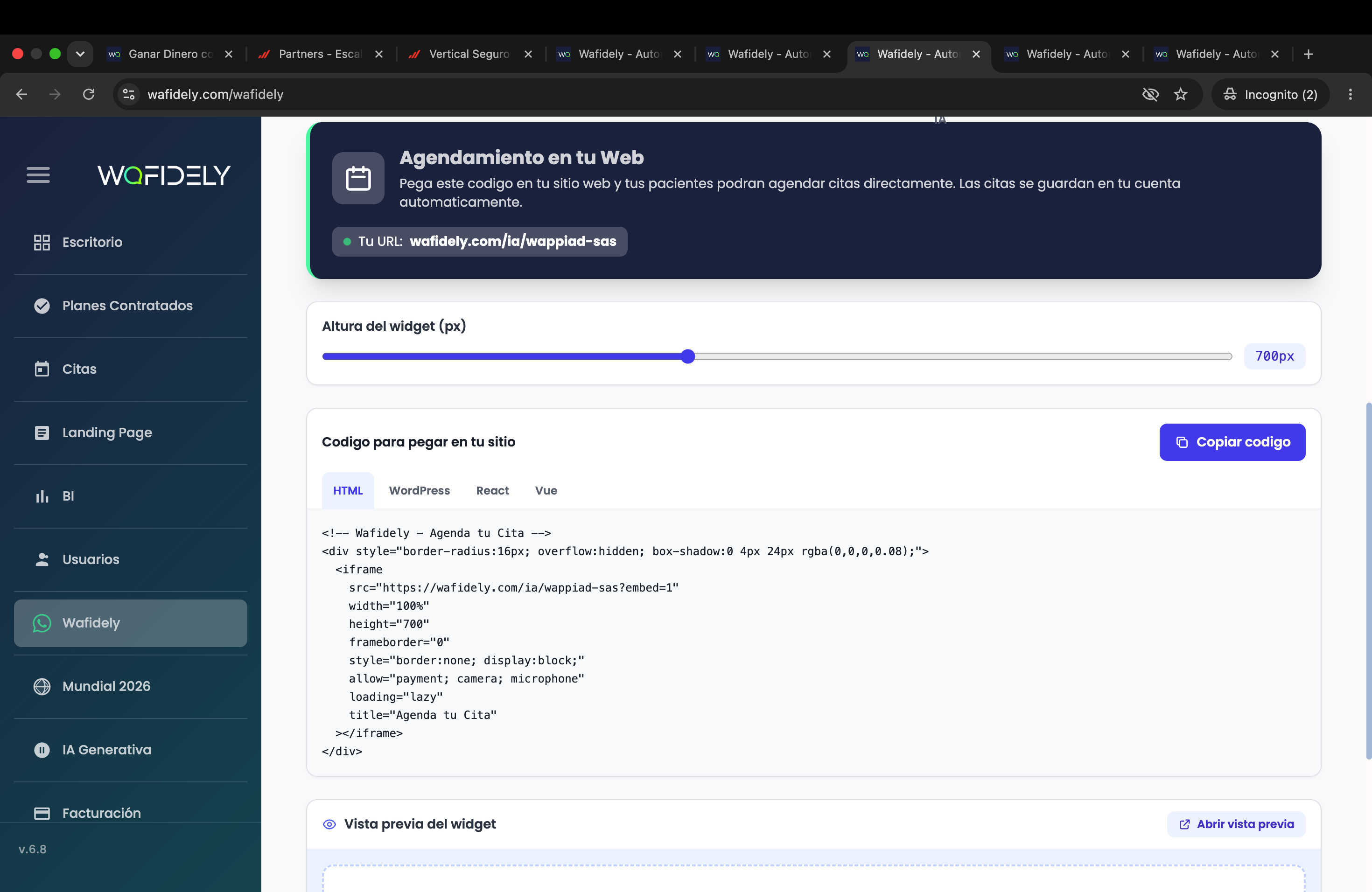 Widget de Agendamiento para tu Web